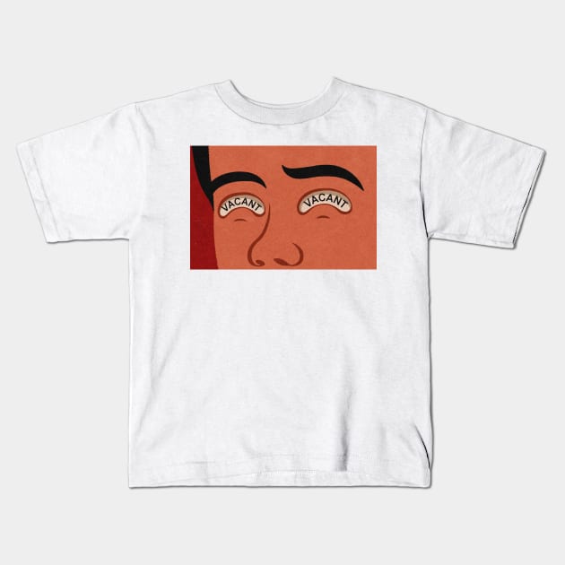 Vacant Face Alt Kids T-Shirt by John Holcroft